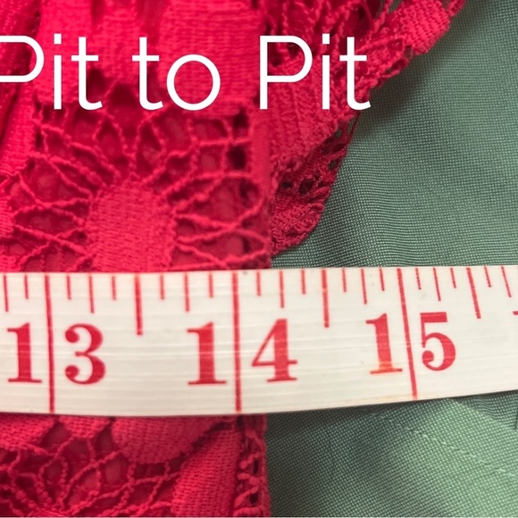 Tommy Hilfiger Women’s Red Lace Dress Size 8 - Picture 9 of 9